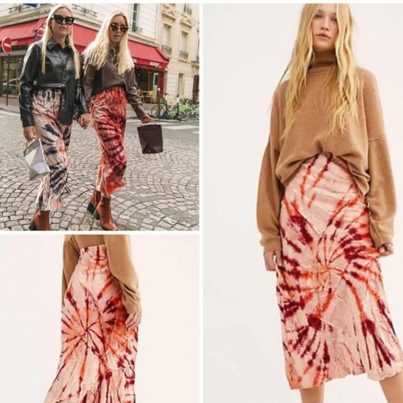 Free People Bali serious Swagger tie-dye skirt - Picture 7 of 7